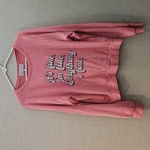 Wildfox Everthing is Fine Sweatshirt Size Small